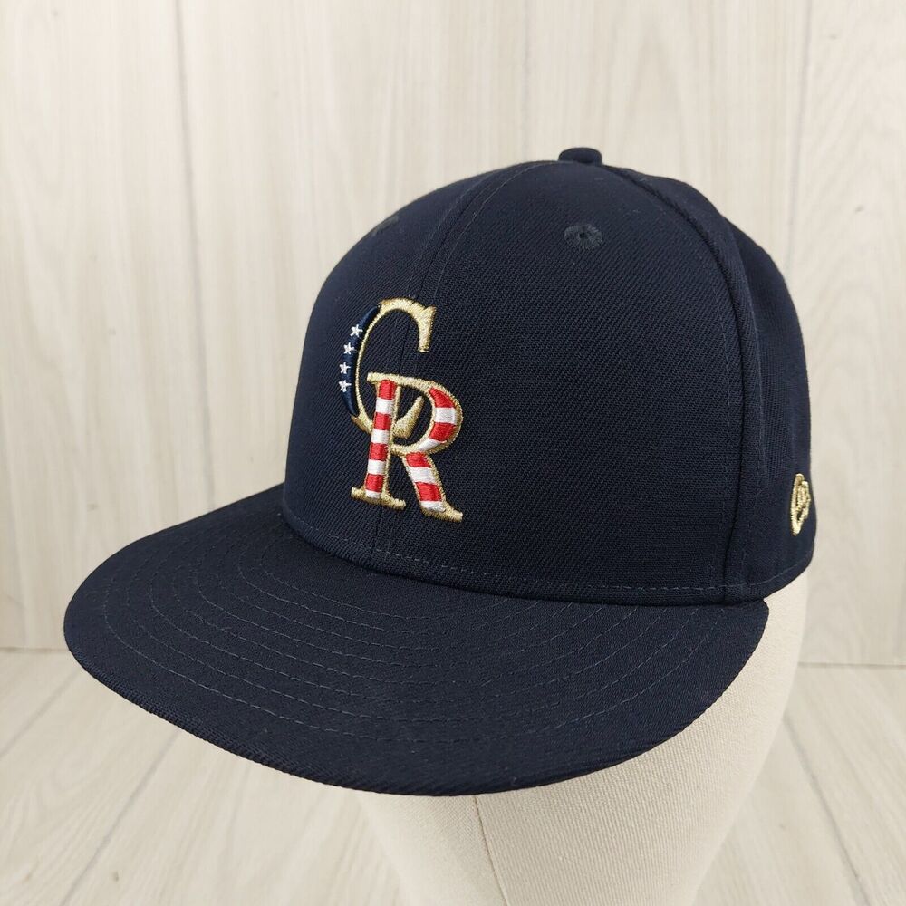 Colorado Rockies Hat Cap 6 7/8 MLB 2023 Fourth of July New Era 59FIFTY Blue - Picture 5 of 9